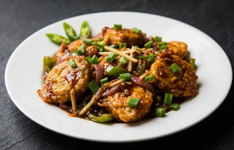 Chilli Egg Dry with Vegetable Hakka Noodles - Recipe 1