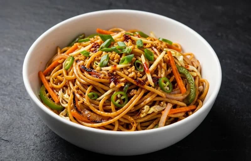 Chilli Garlic Vegetable Noodles