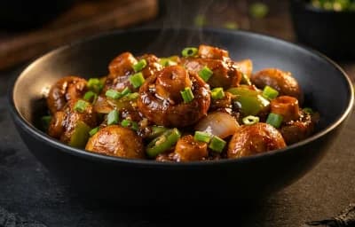Chilli Mushroom Dry