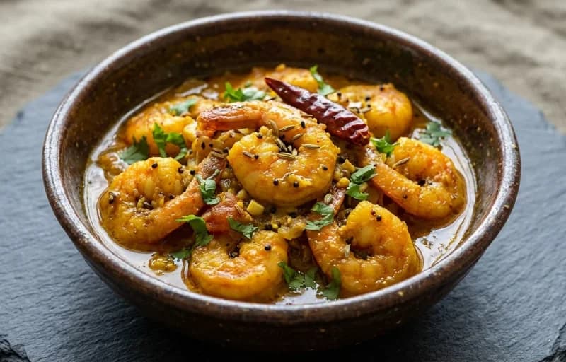 Chingudi Besara, Bhaja Bhaat and Tomato Khatta - Recipe 1