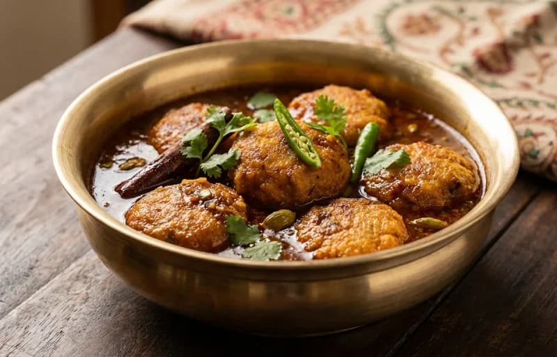 Chitol Maacher Muitha with Ghee Bhat - Recipe 1