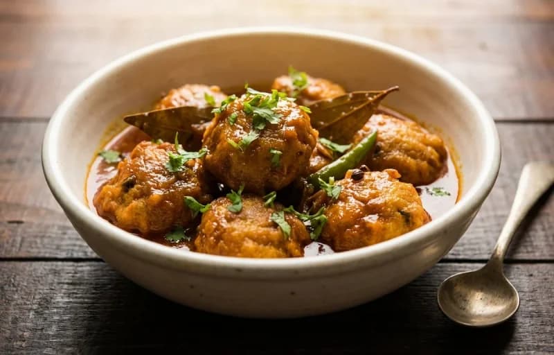 Steamed Basmati Rice, Chitol Macher Muitha and Shukto - Recipe 2