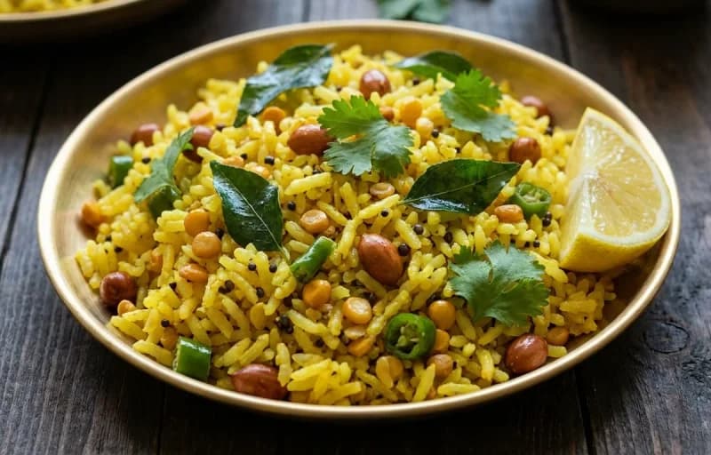 Chitranna, Moong Dal Kosambari and Urad Dal Papad - Recipe 1