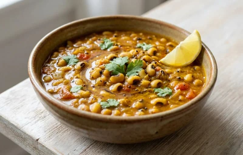 Chora nu Shaak, Rotli and Steamed Basmati Rice - Recipe 1