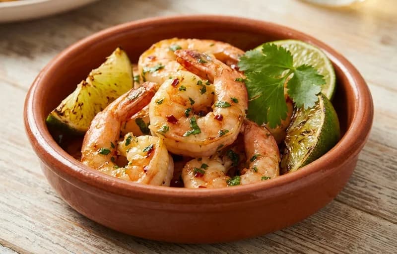 Cilantro Lime Shrimp, Mexican Rice and Grilled Zucchini - Recipe 1