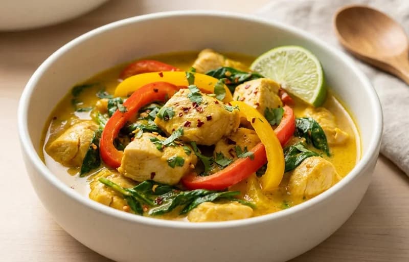 Coconut Curry with Brown Rice - Recipe 1