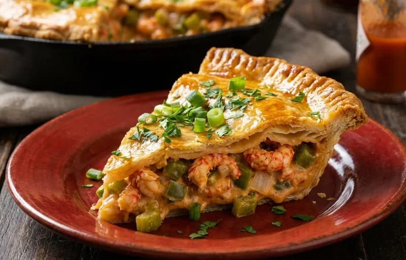 Crawfish Pie with Side Salad - Recipe 1