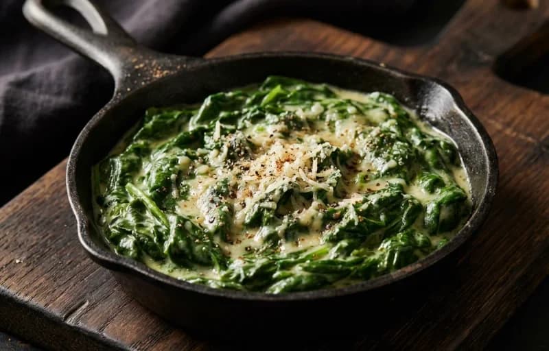 Eggs Sardou, Creamed Spinach, Garlic Parmesan Artichoke Hearts and Hollandaise Sauce - Recipe 2