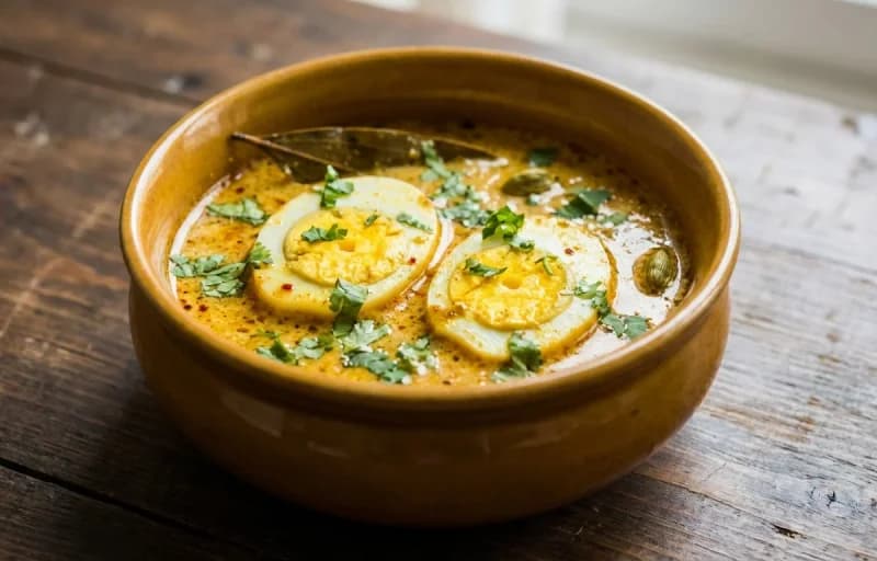 Dahi Anda Curry with Kesar Pulao - Recipe 1