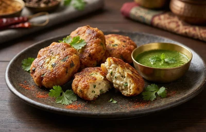 Dahi ke Kebab, Mint Chutney and Saffron Sheermal - Recipe 1