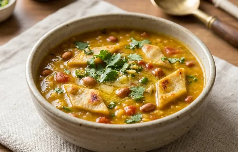 Dal Dhokli with Masala Egg Fry - Recipe 1