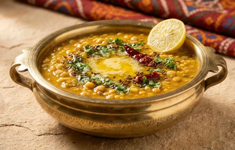 Keema Bati, Dal Panchmel and Lehsun Chutney - Recipe 2