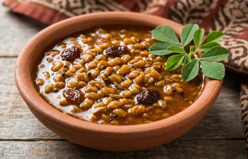 Dana Methi with Bejar ki Roti - Recipe 1