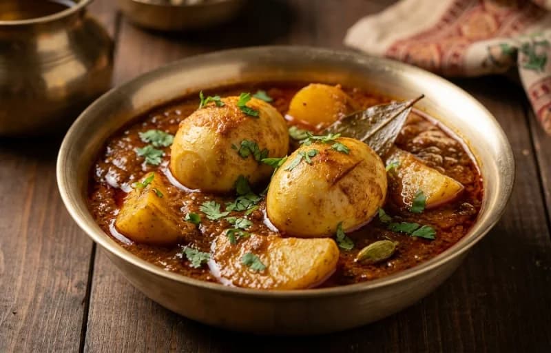 Bengali Porota with Dim Kosha - Recipe 2