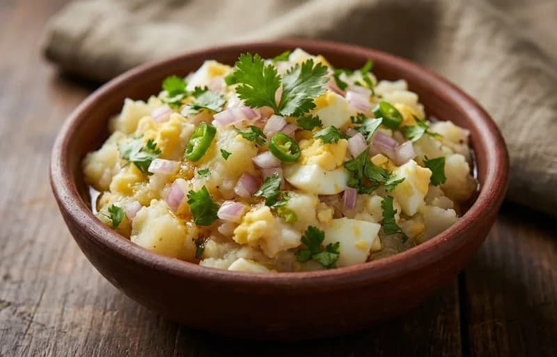 Dim Pitika, Steamed Basmati Rice and Masur Dal Tadka - Recipe 1