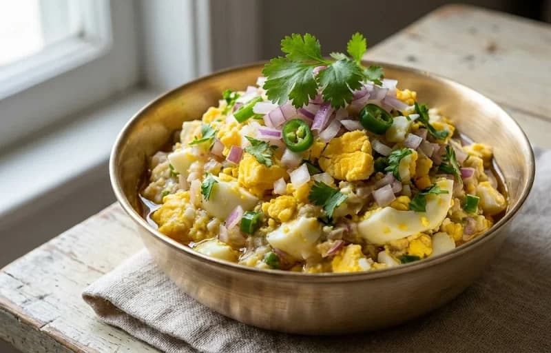 Ghughni with Dim Seddho - Recipe 2