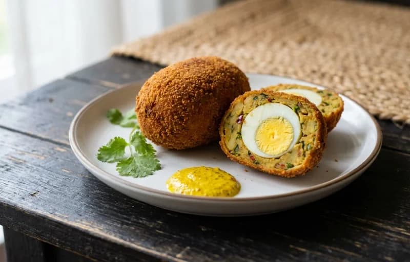 Dimer Chop, Pauruti and Masala Chai - Recipe 1