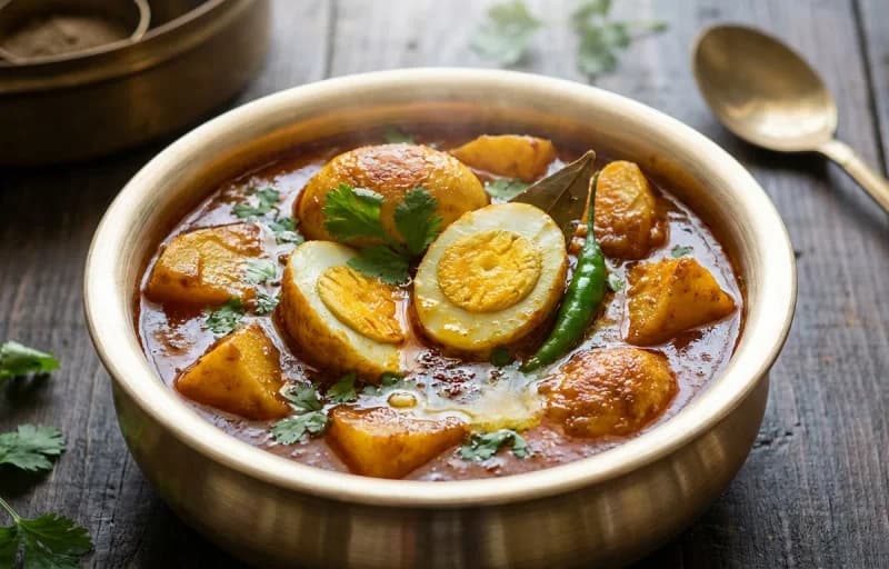 Dimer Kalia with Sada Bhat - Recipe 1