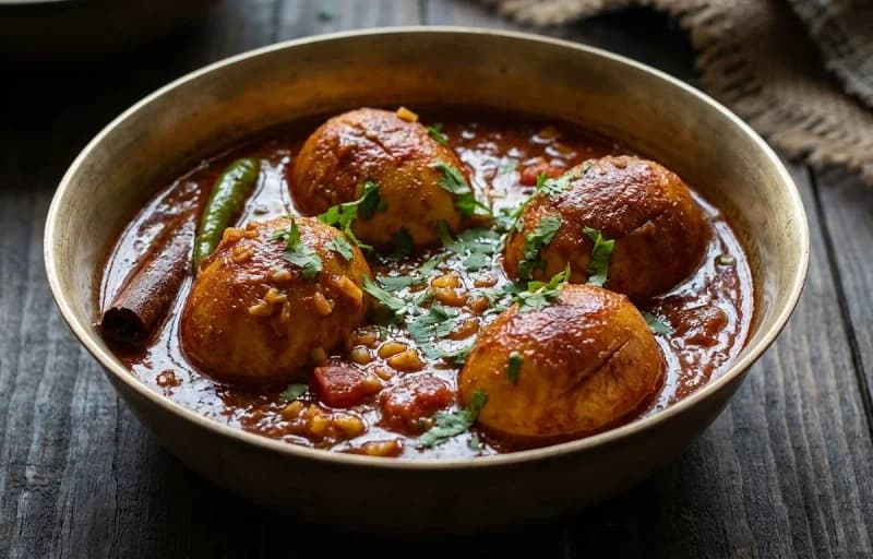 Dimer Kosha with Bengali Porota - Recipe 1