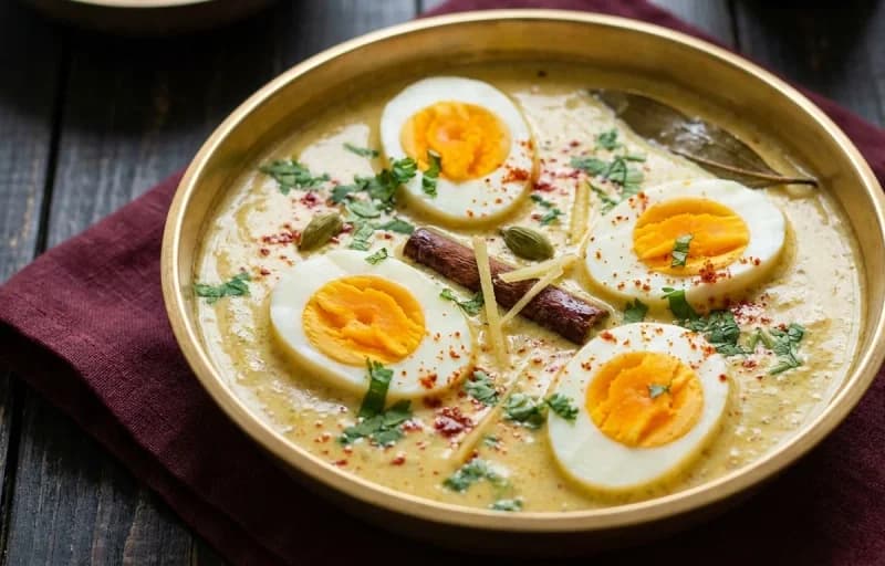 Duck Egg Korma with Sada Bhaat - Recipe 1
