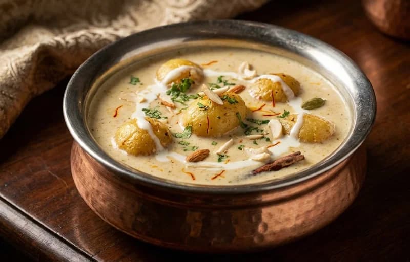 Dum Aloo Lakhnavi with Taftan - Recipe 1