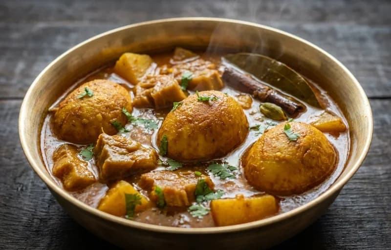 Echorer Dimer Dalna, Shada Bhaat and Masoor Dal Tadka - Recipe 1