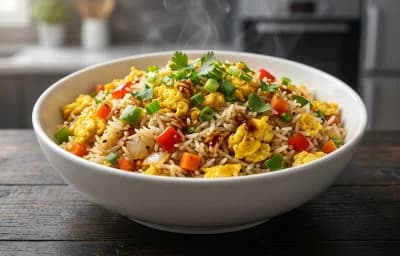 Egg Bhurji Fried Rice