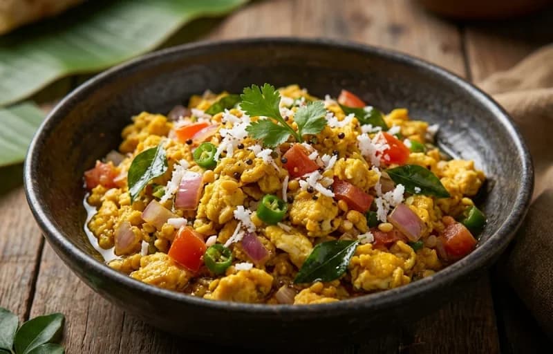 Egg Bhurji Mangalorean Style with Chapati - Recipe 1