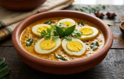 Egg Curry with Coconut Milk