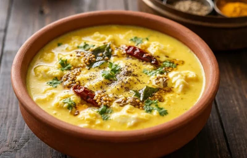 Egg Drop Kadhi with Bejar ki Roti - Recipe 1