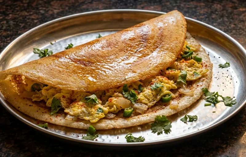 Egg Ghee Roast Dosa