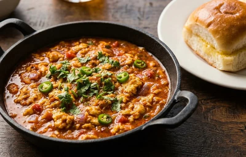 Egg Ghotalo with Ladi Pav - Recipe 1