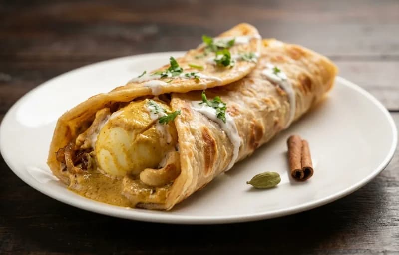 Egg Korma Roll