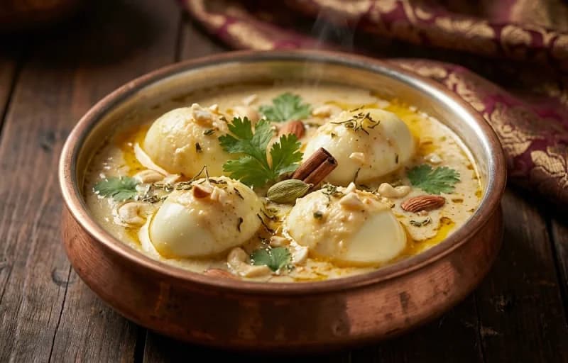 Egg Korma, Dal Sultani and Ulte Tawa Paratha - Recipe 1