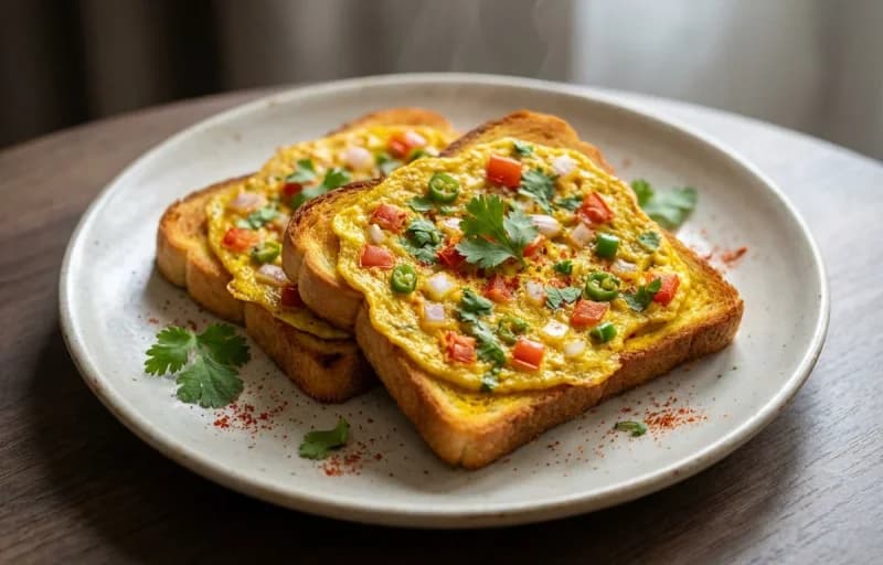 Egg Masala Toast