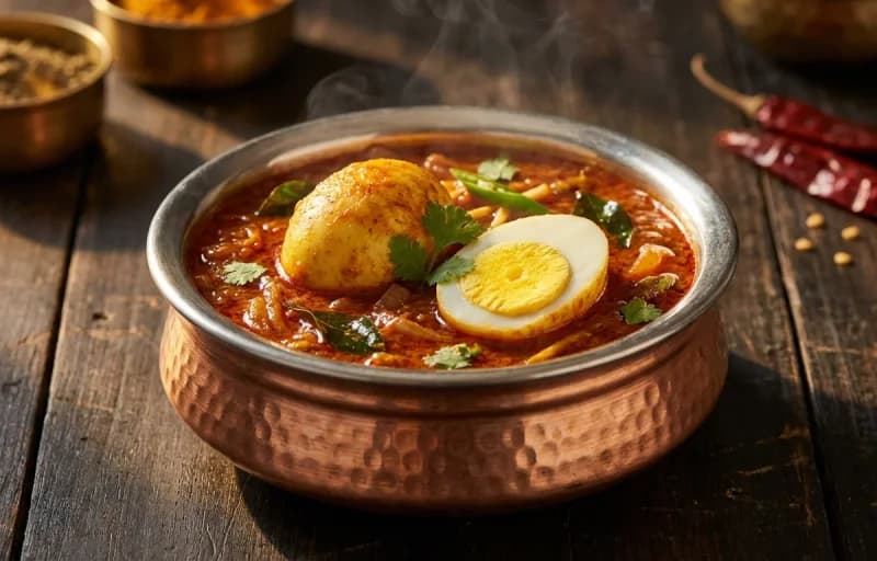 Egg Masala with Ukda Tandul - Recipe 1