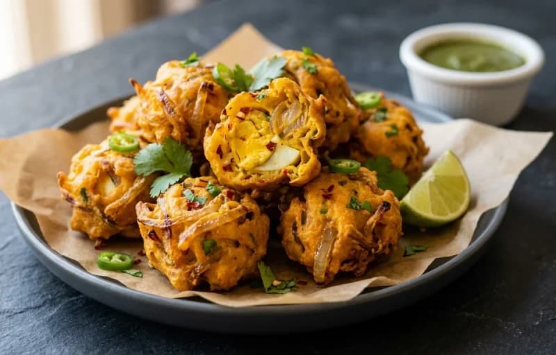 Egg Onion Pakoda