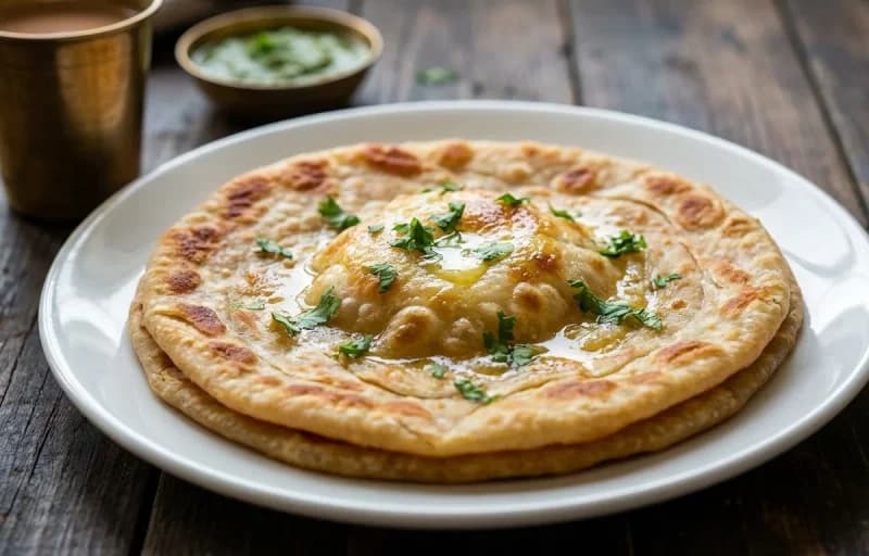 Egg Paratha with Vegetable Achaar - Recipe 1