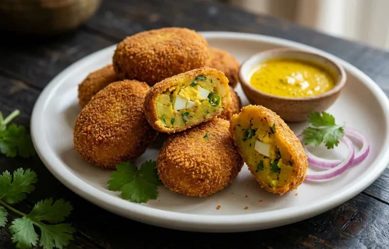 Egg Potato Chop with Masala Chai - Recipe 1