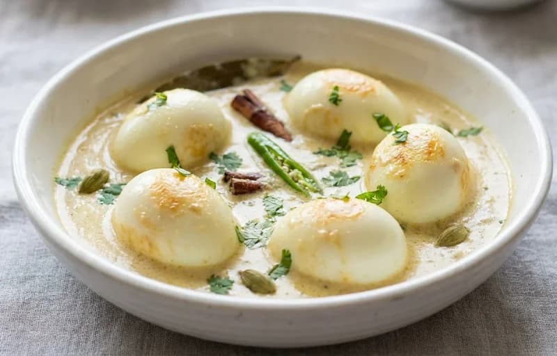 Egg Rezala, Lucknowi Paratha and Kachumber Salad - Recipe 1