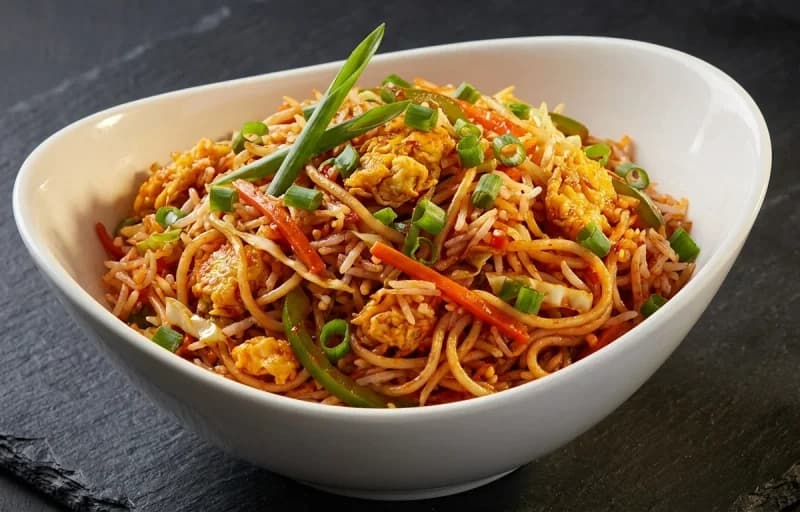 Egg Triple Schezwan Rice