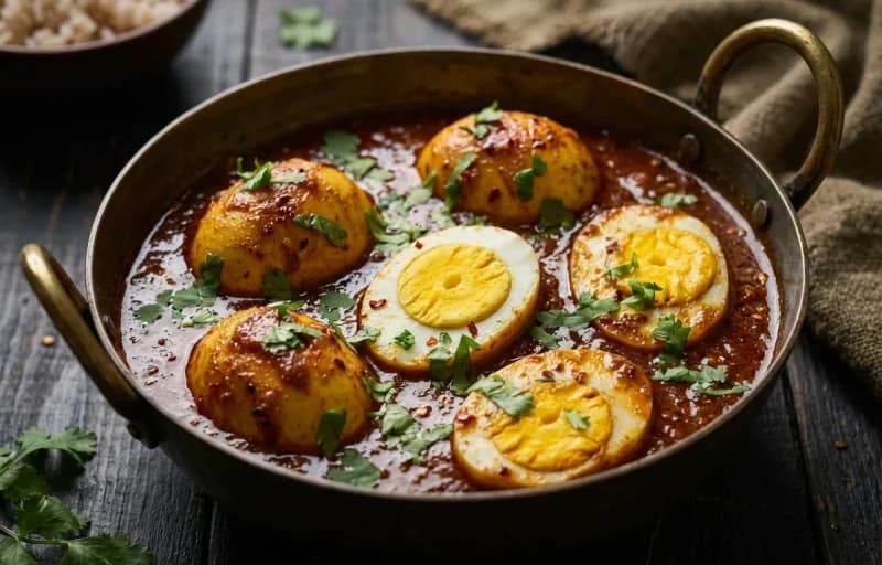 Egg Vindaloo with Goan Sannas - Recipe 1