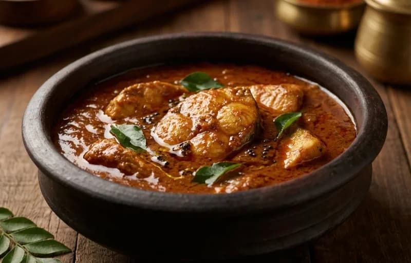 Fish Pulimunchi with Goan Sannas - Recipe 1