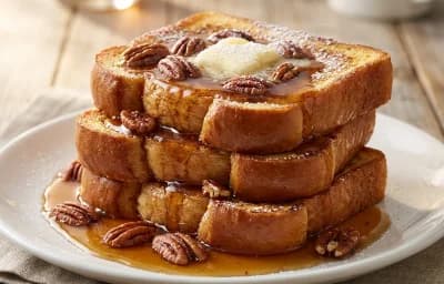 French Toast with Pecan Syrup