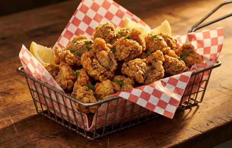 Fried Chicken Gizzards, Hot Sauce and French Fries - Recipe 1