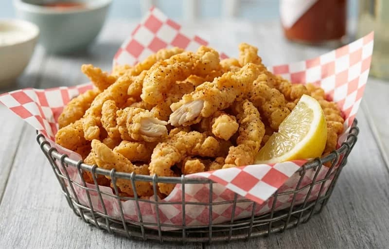 Fried Clam Strips, French Fries and Eggless Tartar Sauce - Recipe 1