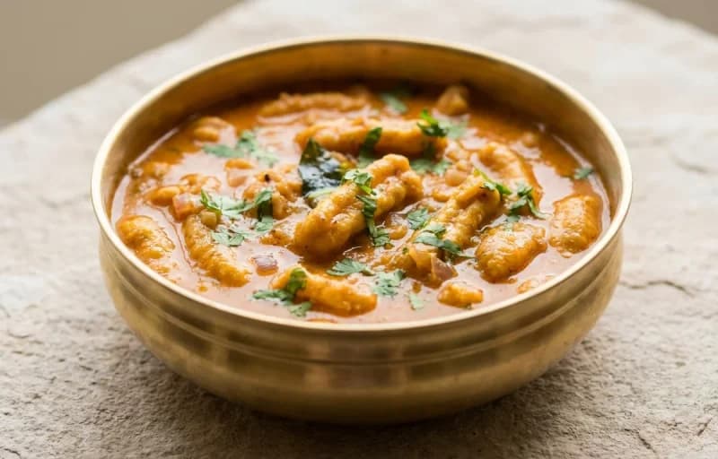 Ganthiya nu Shaak, Rotli and Omelette Curry - Recipe 1