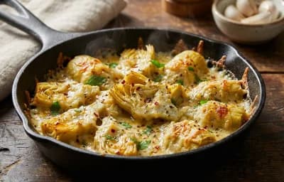 Garlic Parmesan Artichoke Hearts