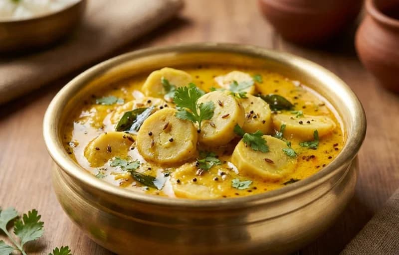 Gatta nu Shaak, Rotli and Masala Chaas - Recipe 1