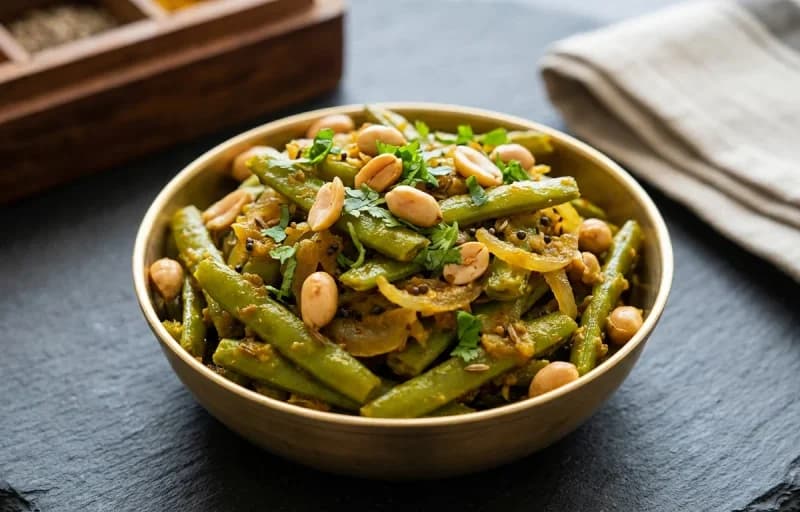 Gavarichi Bhaji with Chapati - Recipe 1